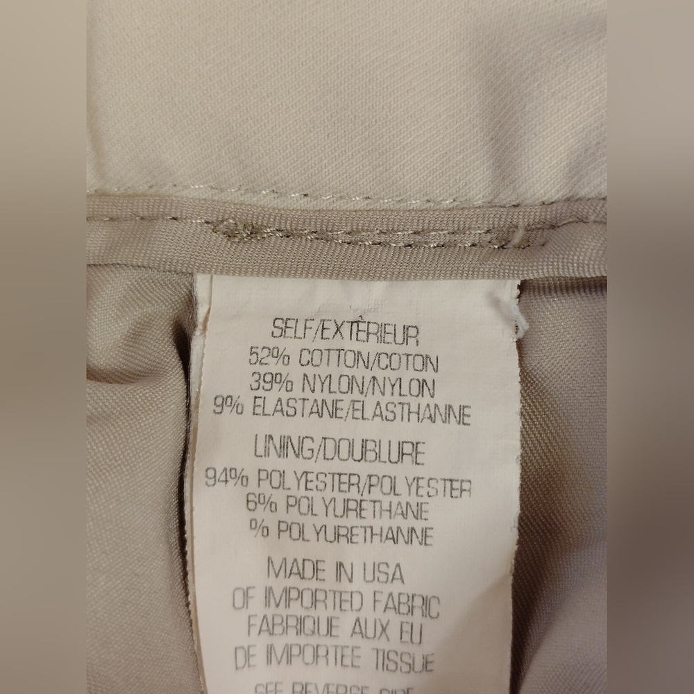 Theory Cream Straight Leg Pants - Picture 4 of 4